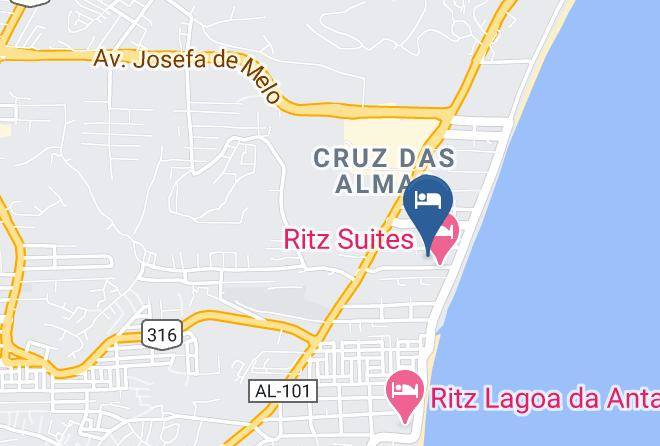 Maceio - Pousada Das Araras Maps