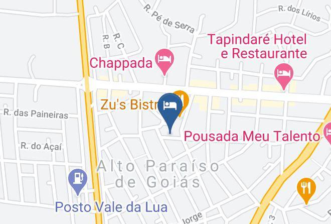 Alto Paraiso De Goias - Pousada Das Cachoeiras Maps