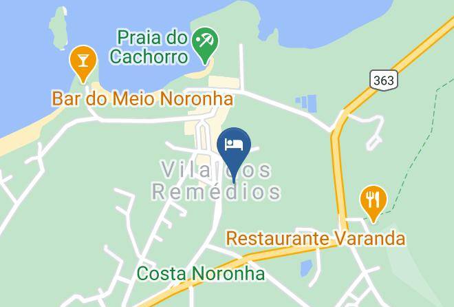 Fernando De Noronha - Pousada Del Mares Maps