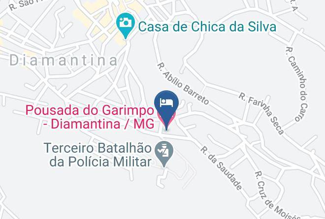 Diamantina - Pousada Do Garimpo Diamantina Mg Maps