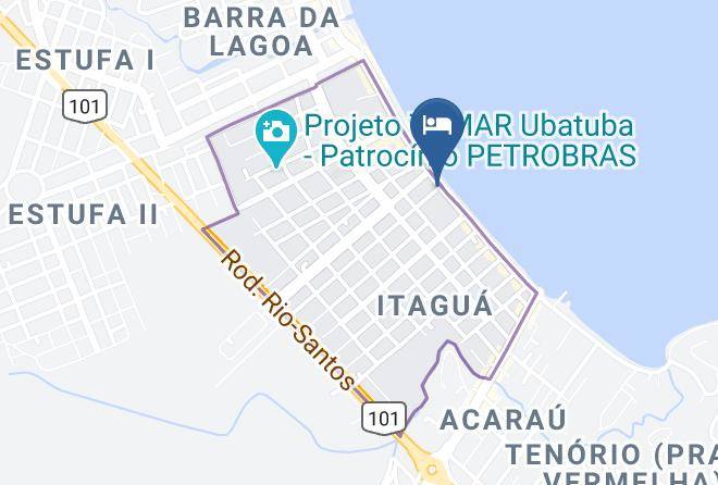 Ubatuba - Pousada Do Itagua Maps