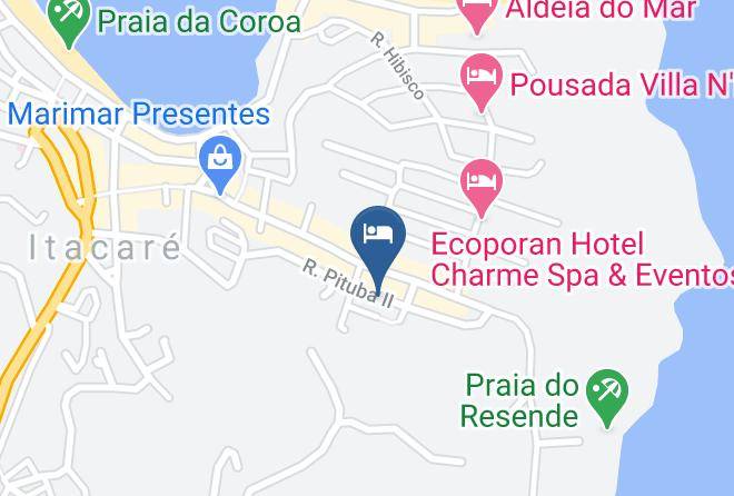 Itacare - Pousada Do Maluco Maps