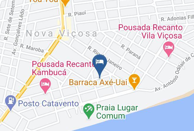 Nova Vicosa - Pousada Do Marconi Maps