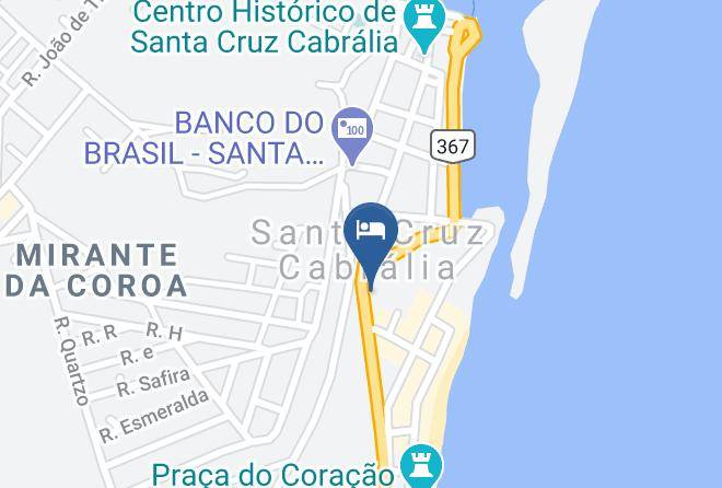 Santa Cruz Cabralia - Pousada Do Mineiro Santa Cruz Cabralia Bahia Maps