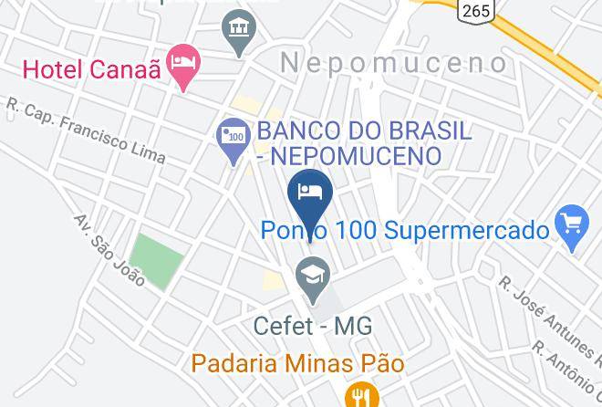 Nepomuceno - Pousada Do Moyses Maps