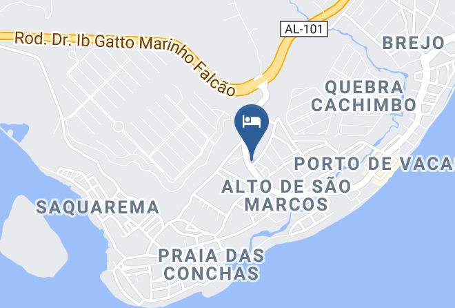 Barra De Sao Miguel - Pousada Do Sossego Maps