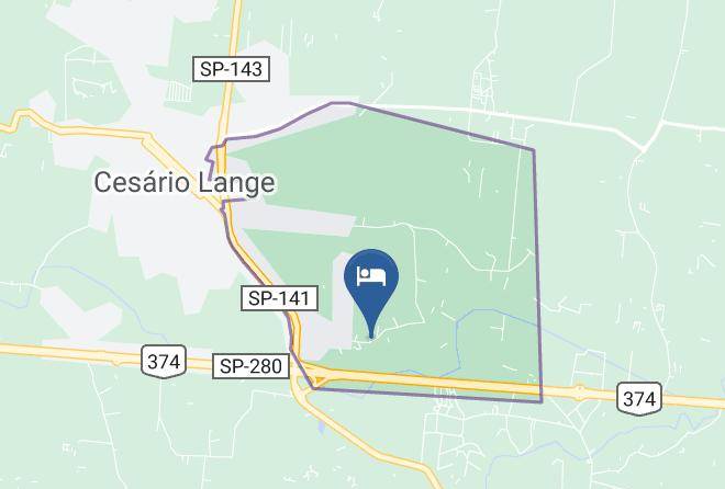 Cesario Lange - Pousada Dona Nina Maps