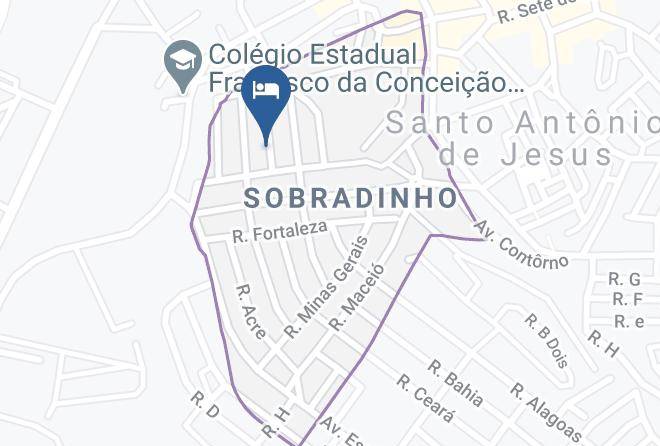 Santo Antonio De Jesus - Pousada Dos Sonhos Maps