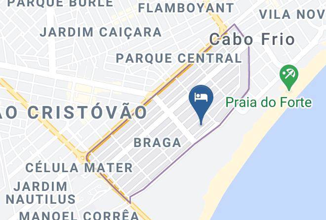 Cabo Frio - Pousada Dunas Braga Maps