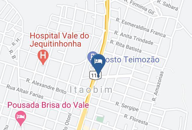 Itaobim - Pousada E Lanchonete Corujao Maps