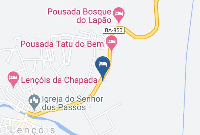 Lencois - Pousada E Posto Ecologico Maps