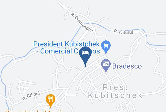 Presidente Kubitschek - Pousada E Restaurante Cristo Rei Maps