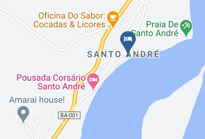 Santa Cruz Cabralia - Pousada E Restaurante Gaivota Maps
