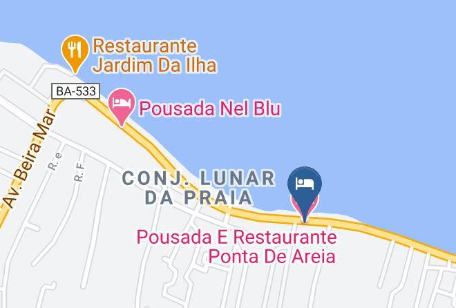 Itaparica - Pousada E Restaurante Ponta De Areia Maps