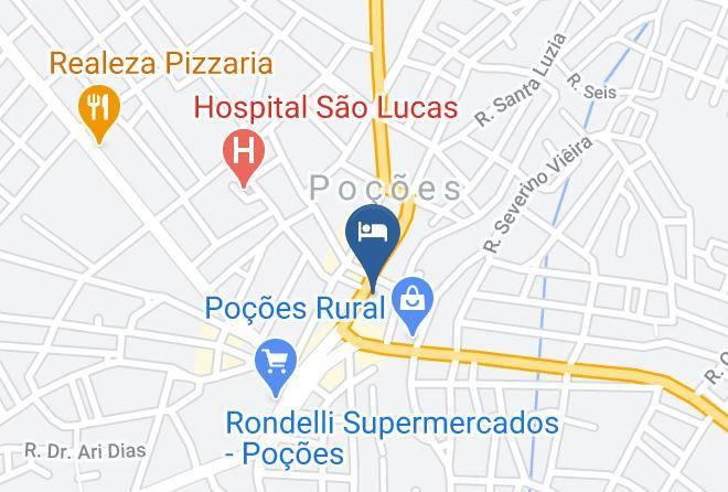 Pocoes - Pousada E Restaurante Raio De Luz Maps