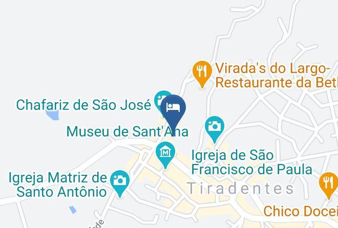 Tiradentes - Pousada Em Tiradentes Mg Pousada Chafariz Das 4 Estacoes Maps