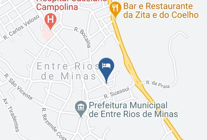 Entre Rios De Minas - Pousada Esperanca Maps
