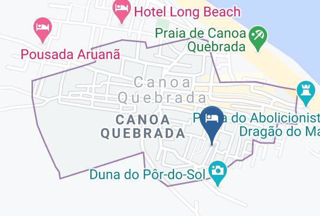 Aracati - Pousada Estrela Azul Canoa Maps