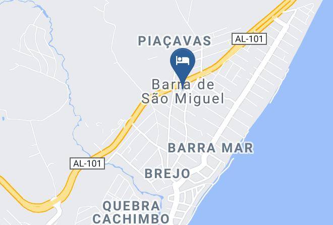 Barra De Sao Miguel - Pousada Farol Maps