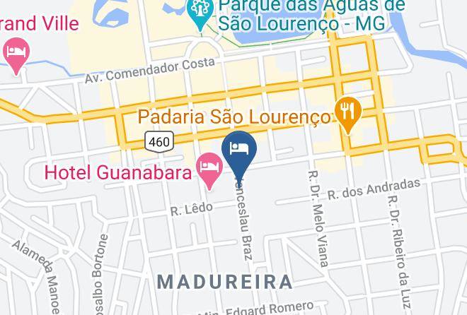 Sao Lourenco - Pousada Fontes Da Vida Maps