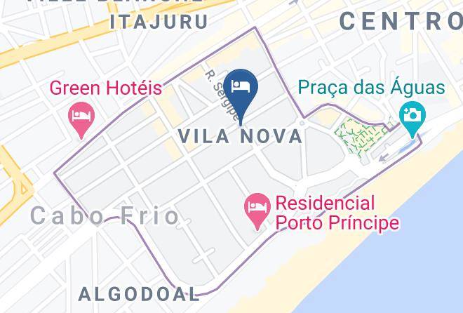 Cabo Frio - Pousada Garoupa Maps