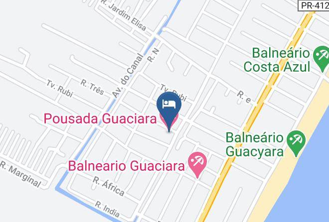 Matinhos - Pousada Guaciara Maps