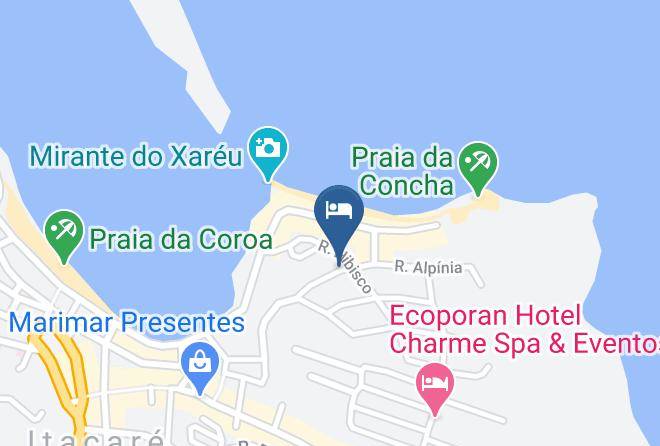 Itacare - Pousada Guaiamum Maps