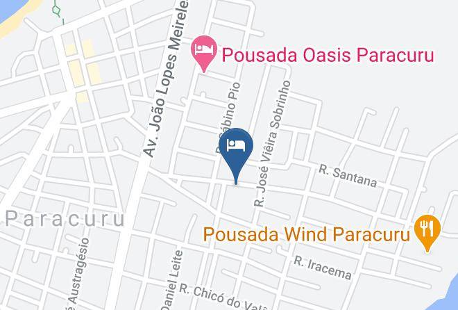 Paracuru - Pousada Hospedaria Vida Nova Maps