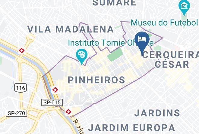 Sao Paulo Jardim Paulista - Pousada Sao Paulo Economica Maps