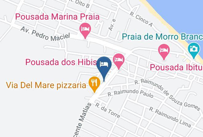 Beberibe - Pousada Hotel Mediterraneo Maps