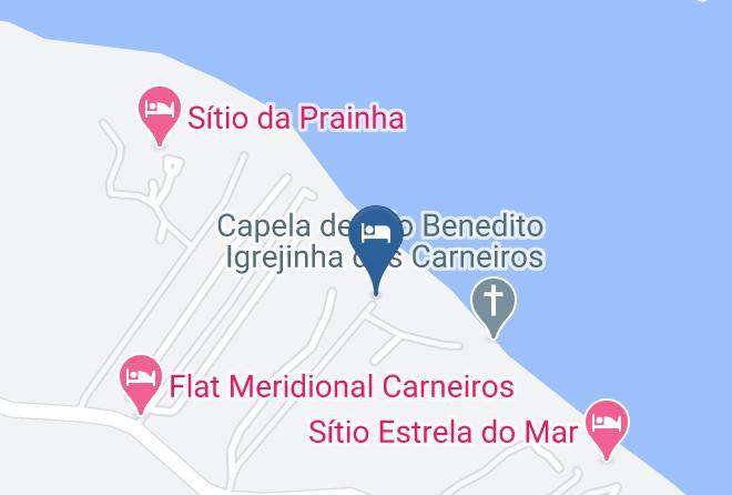 Pousada Igrejinha Dos Carneiros Kaart - Pernambuco - Tamandare