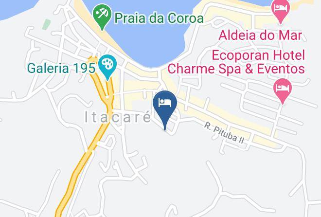Itacare - Pousada Ilha Verde Maps