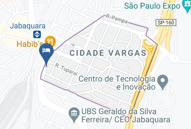 Sao Paulo Jabaquara - Pousada Imigrantes Jabaquara Maps