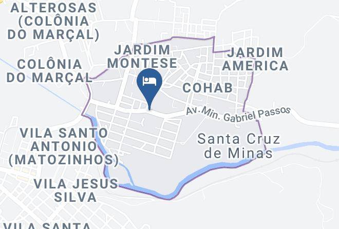 Santa Cruz De Minas - Pousada Imperio Estrada Real Maps