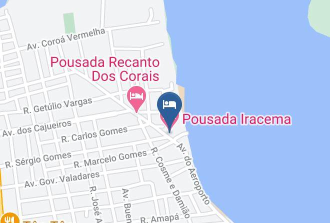 Nova Vicosa - Pousada Iracema Maps