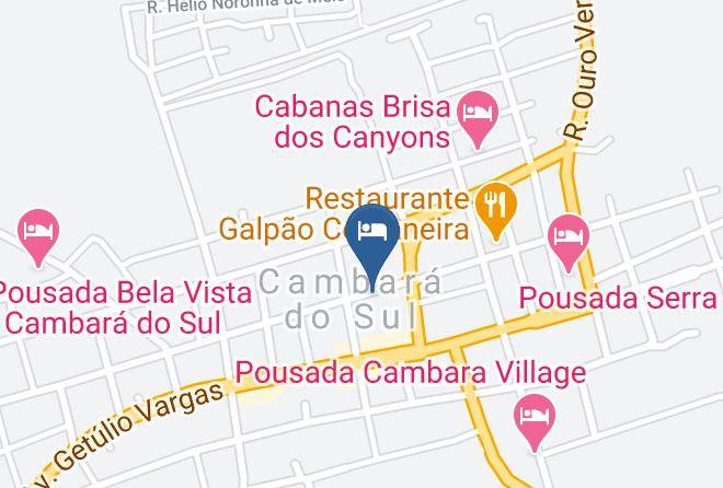 Cambara Do Sul - Pousada Itaimbeleza Maps