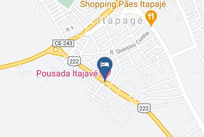 Itapaje - Pousada Itajave Maps