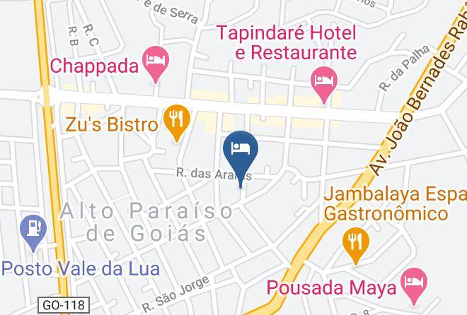 Alto Paraiso De Goias - Pousada Jardim Do Eden Maps