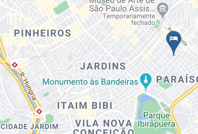 Sao Paulo Paraiso - Pousada Jardim Paulista Maps