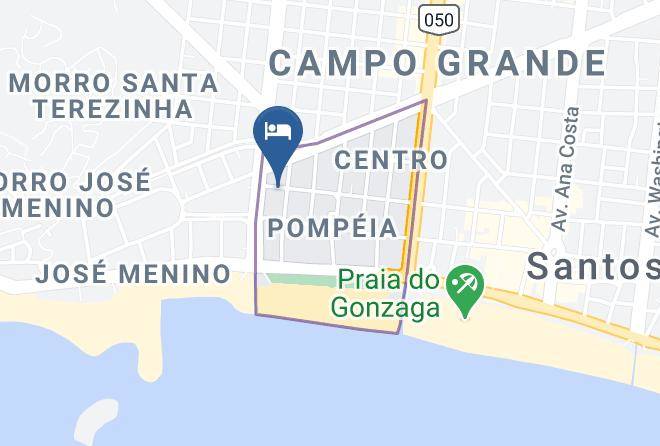 Santos - Pousada J C Cazeri Maps