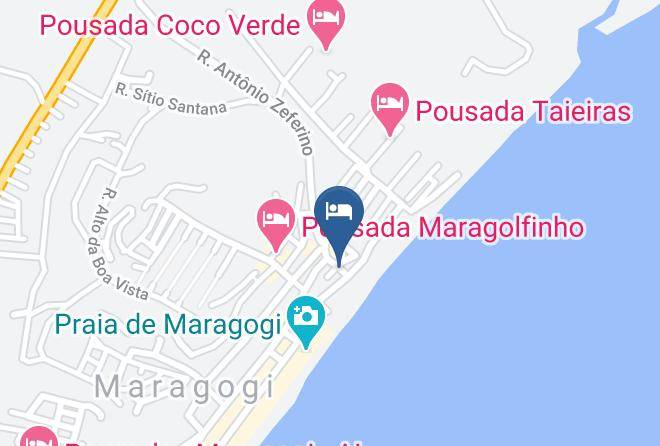 Maragoji - Pousada Kanoas Maragogi Maps