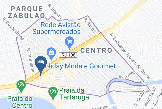 Rio Das Ostras - Pousada Kariba Maps