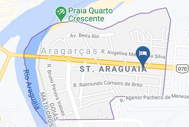 Aragarcas - Pousada Kolosso Maps