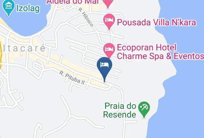 Itacare - Pousada La Cabana Maps