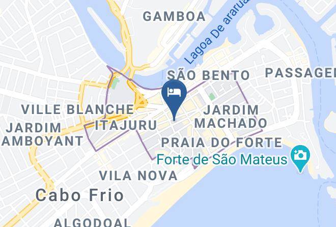 Cabo Frio - Pousada La Portella Maps