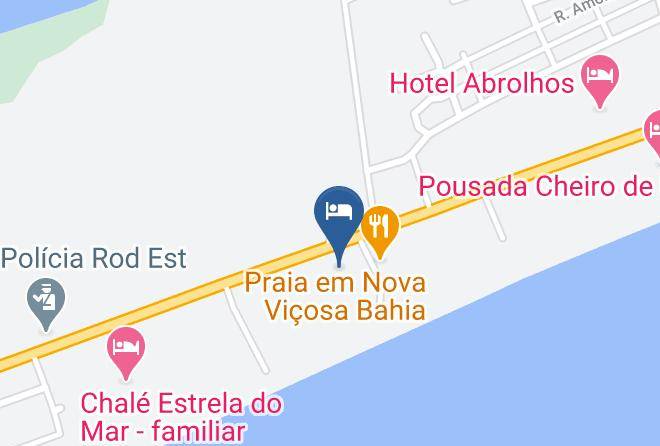 Nova Vicosa - Pousada Leao Marinho Maps