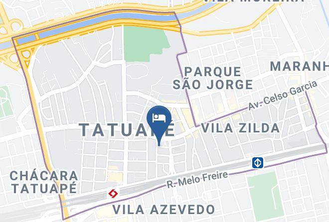 Sao Paulo Tatuape - Pousada Leste Maps
