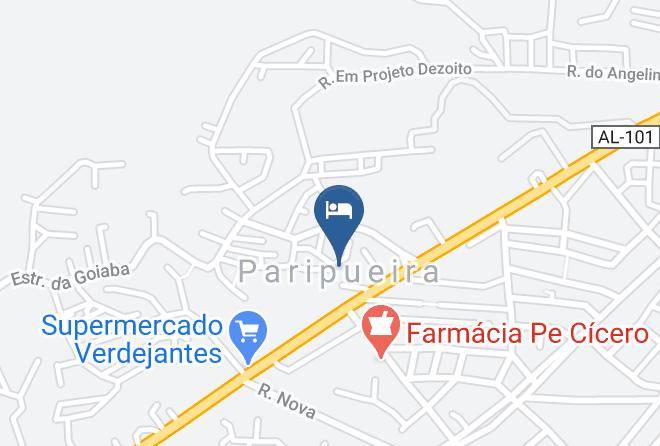 Paripueira - Pousada Linda Flor Maps