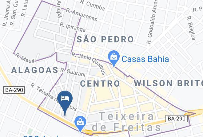 Teixeira De Freitas - Pousada Lirios Maps