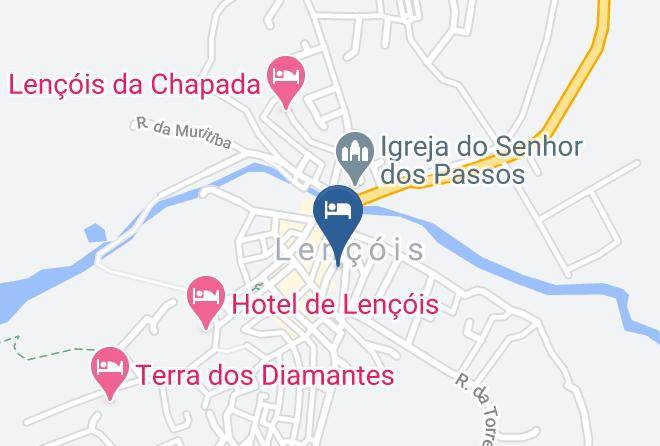 Lencois - Pousada Lua De Cristal Maps